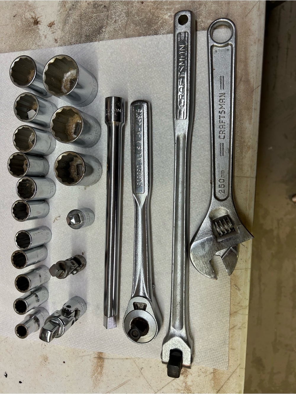 Craftsman Vintagrsocket and wrench tool set